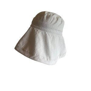 Physicans Endorsed Reversible White Cotton Sun Hat For Women One Size